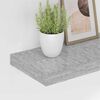 vidaXL Estante flotante de pared MDF gris hormig&oacute;n 120x23,5x3,8 cm