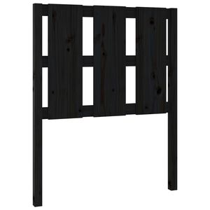 vidaXL Cabecero de cama madera maciza de pino negro 80,5x4x100 cm