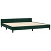 vidaXL Estructura cama sin colch&oacute;n terciopelo verde oscuro 200x200 cm