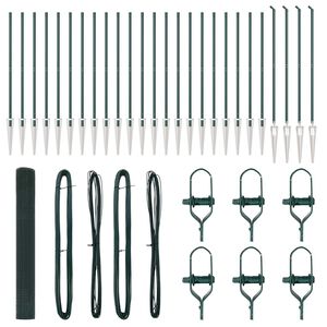 vidaXL Poste de Valla Verde