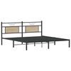 vidaXL Estructura de cama sin colchón 183x203 cm madera roble Sonoma