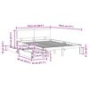 vidaXL Estructura de cama con cajones madera maciza pino 120x190 cm