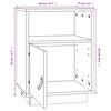 vidaXL Mesitas de noche 2 uds madera maciza pino blanco 40x34x55 cm