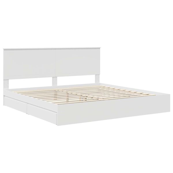 vidaXL Cama con almacenamiento 200 x 200 cm Madera de ingenier&iacute;a