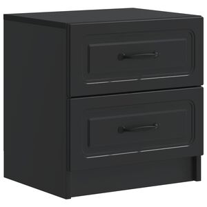 vidaXL Armario de Noche Negro 43 x 34,5 x 44,5 cm Madera de Ingenier&iacute;a