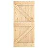 vidaXL Puerta corredera con herrajes madera maciza de pino 95x210 cm