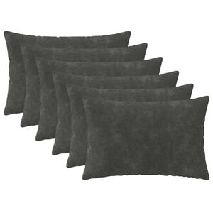 vidaXL Funda de almohada 6 pcs HEERLEN Antracita 30 x 50 cm