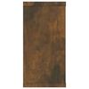vidaXL Estante c&uacute;bico de pared 4 uds madera roble ahumado 100x15x30cm