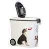 Curver Contenedor de comida para perros con ruedas 35 L