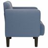 vidaXL Sill&oacute;n con reposabrazos azul 54 cm tejido de pana