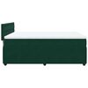 vidaXL Cama box spring con colch&oacute;n terciopelo verde oscuro 160x200 cm