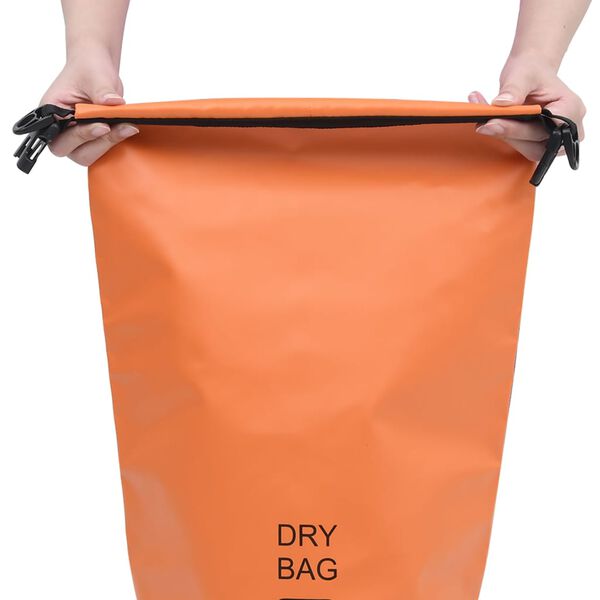 vidaXL Bolso acu&aacute;tico impermeable PVC naranja 10 L