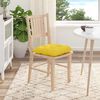 vidaXL Cojines para asiento 4 pcs Amarillo Claro 45 x 45 x 12 cm tela