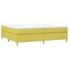 vidaXL Estructura de cama con somier tela verde 200x200 cm