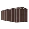 vidaXL Caseta de jard&iacute;n marr&oacute;n 191x555x198 cm acero galvanizado