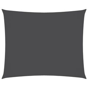 vidaXL Toldo de vela rectangular tela Oxford gris antracita 4x5 m