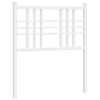 vidaXL Cabecero de repuesto de metal blanco 75 cm