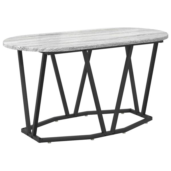vidaXL Mesa de Café Gris 80 x 40 x 40.5 cm