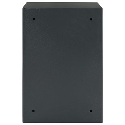 vidaXL Caja fuerte mecánica de acero gris oscuro 35x31x50 cm