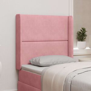 vidaXL Oreja de cabecero Rosa 80 x 16 x 4 cm Terciopelo