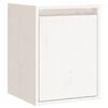 vidaXL Armario de pared de madera maciza de pino blanco 30x30x40 cm