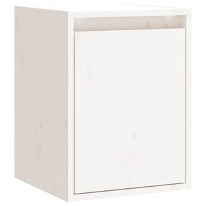 vidaXL Armario de pared de madera maciza de pino blanco 30x30x40 cm