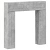vidaXL Marco de chimenea Gris Hormig&oacute;n 102 x 18 x 100,5 cm