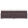 vidaXL Cama box spring con colch&oacute;n tela marr&oacute;n oscuro 90x190 cm