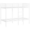 vidaXL Litera sin colch&oacute;n acero blanco 100x190 cm