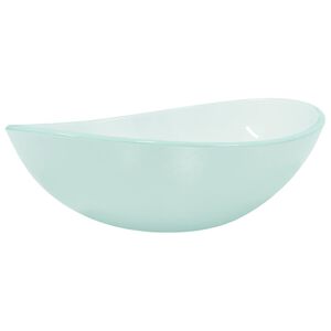vidaXL Lavabo de vidrio templado esmerilado 54,5x35x15,5 cm