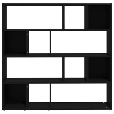 vidaXL Estantería de libros/divisor de espacios negro 105x24x102 cm
