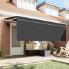 vidaXL Toldo Retr&aacute;ctil Antracita 400 x 200 cm tela