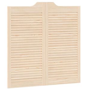 vidaXL Puertas batientes Natural 100 x 50 cm Madera de Pino Maciza