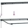 vidaXL Armaz&oacute;n de toldo manual con LEDs 4 x 2 m