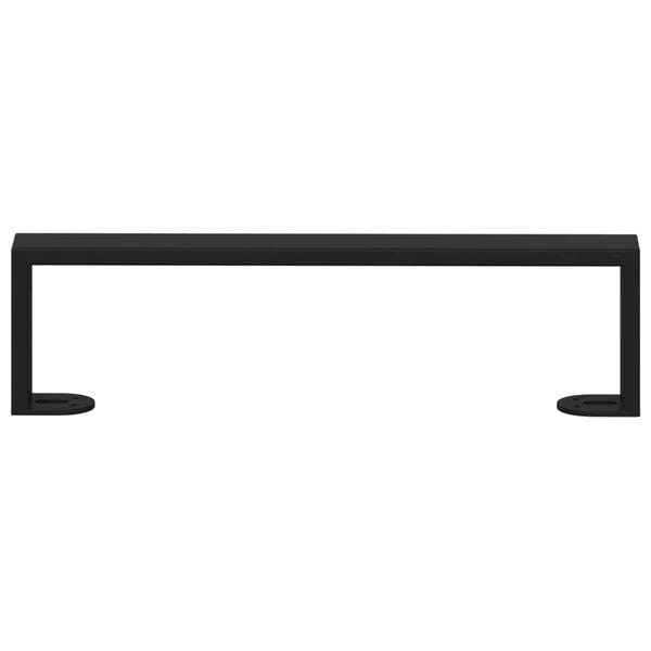 vidaXL Patas de Muebles 2 pcs Negro 37,6 x 4 x 10 mm Hierro