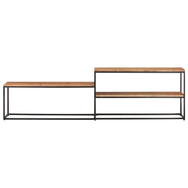 vidaXL Mueble de TV de madera maciza de acacia 180x30x50 cm