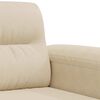 vidaXL Sill&oacute;n de tela de microfibra color crema 60 cm