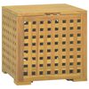 vidaXL Caja de cuerdas madera maciza de teca 40x40x40 cm