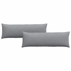 vidaXL Cojines de sof&aacute; 2 pcs Gris Claro 120 x 40 cm tela