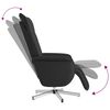 vidaXL Sill&oacute;n reclinable masaje con reposapi&eacute;s cuero sint&eacute;tico negro