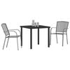 vidaXL Conjunto de Comedor de Jard&iacute;n 3 pcs Antracita