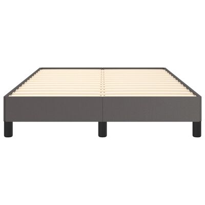 vidaXL Estructura de cama cuero sintético gris 120x190 cm