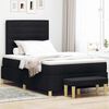 vidaXL Cama tipo Box Spring con colch&oacute;n Negro 120 x 190 cm tela