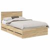vidaXL Estructura de cama Roble Sonoma 120 x 190 cm Madera Ingenieril