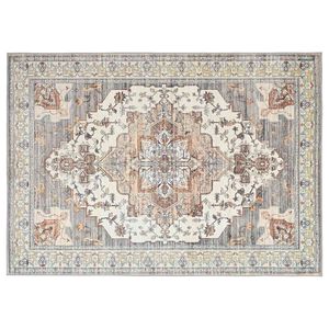 vidaXL Alfombra ORIZ Marr&oacute;n 140 x 200 cm 100% Poli&eacute;ster