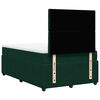 vidaXL Cama box spring con colch&oacute;n terciopelo verde oscuro 120x190 cm