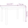 vidaXL Mesa de comedor madera de caucho blanco y marr&oacute;n 114x71x75 cm