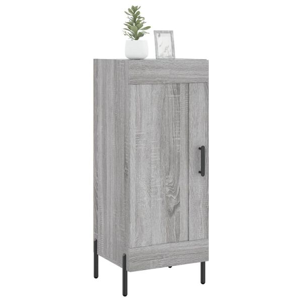 vidaXL Aparador madera de ingenier&iacute;a gris Sonoma 34,5x34x90 cm