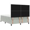 vidaXL Cama tipo Box Spring Gris Claro 140 x 190 cm Terciopelo
