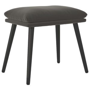 vidaXL Reposapi&eacute;s de terciopelo gris oscuro 45x29,5x35 cm